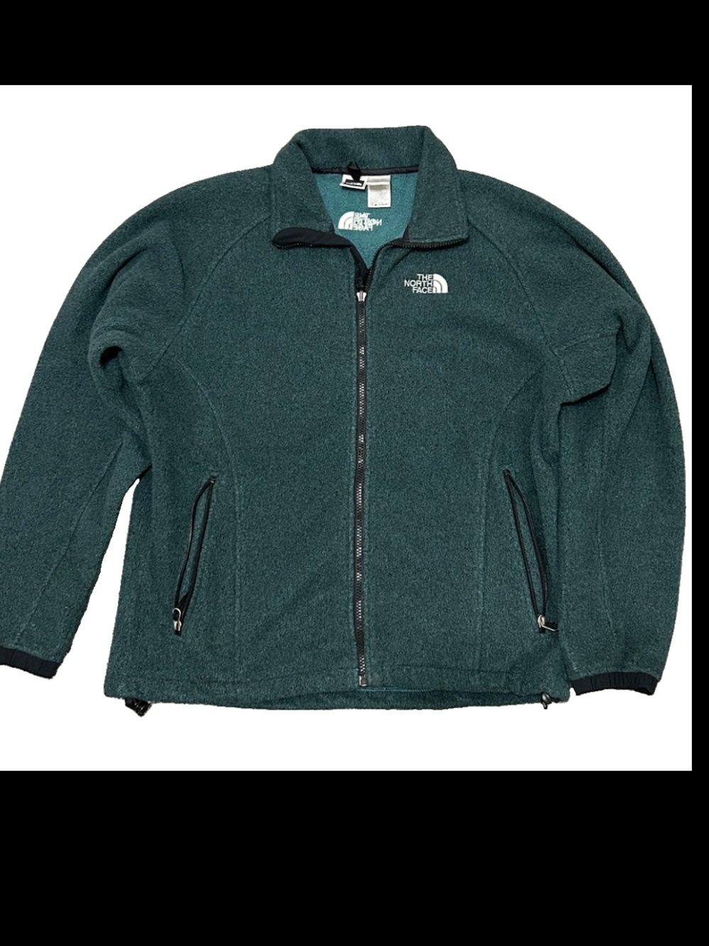 The North Face Men's Teal Full-Zip Fleece Jacket